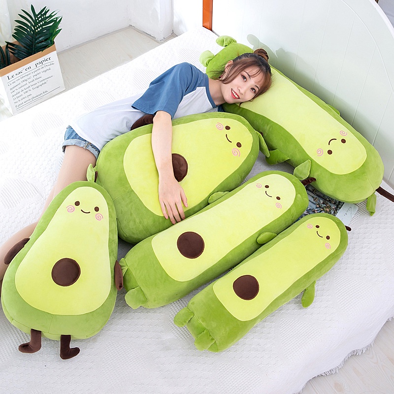 Avocado Pillow Doll Cartoon Plush Fruit Long Brinquedos Cotton Filling Full Baby Home Decoration Christmas Gifts