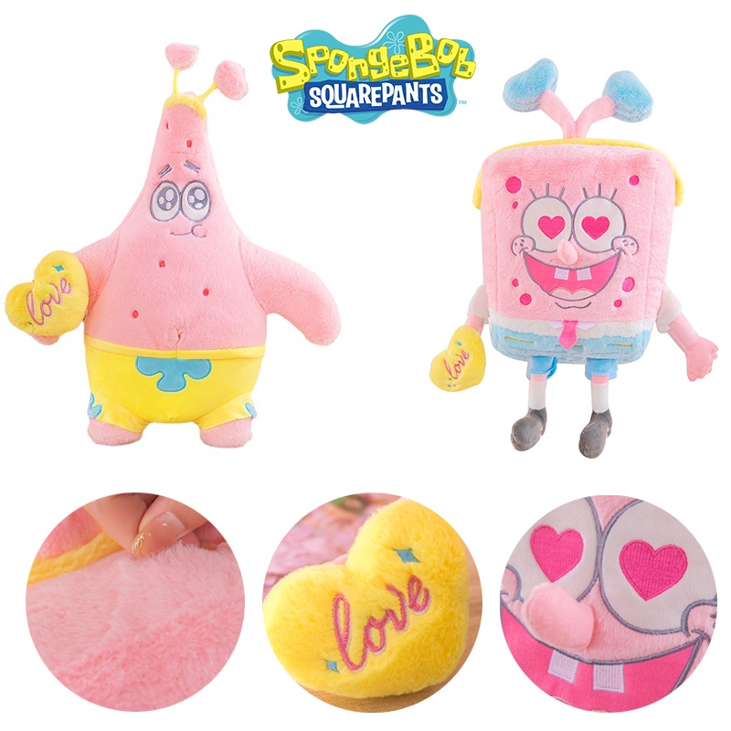 Super Lembut Spongebob Squarepants Patrick Star Plush Doll Boneka Bantal Hadiah Anak Xmas