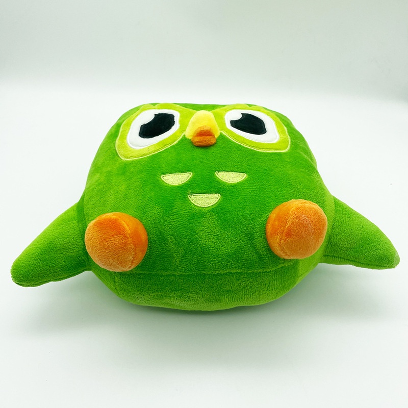 Cute 20cm Duolingo Plushie Duo 10 Year Anniversary Green Owl Gift For Kids Doll Plush Toy