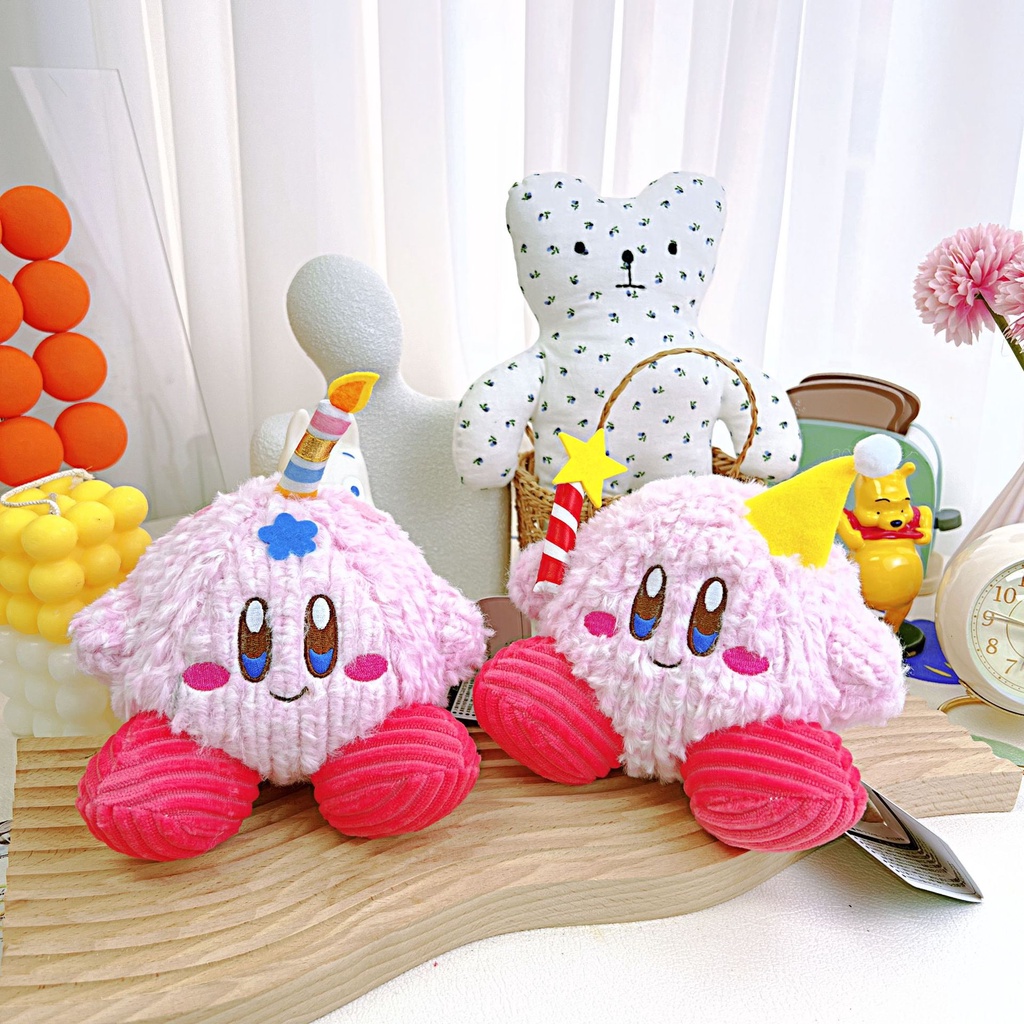 15cm Kirby Boneka Lembut Mainan Mewah Liontin Bentuk Lilin Boneka Hadiah Xmas
