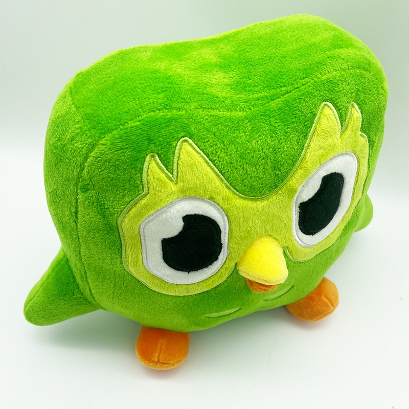 Cute 20cm Duolingo Plushie Duo 10 Year Anniversary Green Owl Gift For Kids Doll Plush Toy