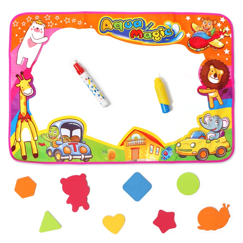 Doodle Anak Aqua Water Painting Tikar Gambar Papan Tulisan Besar Pulpen Mainan Magic