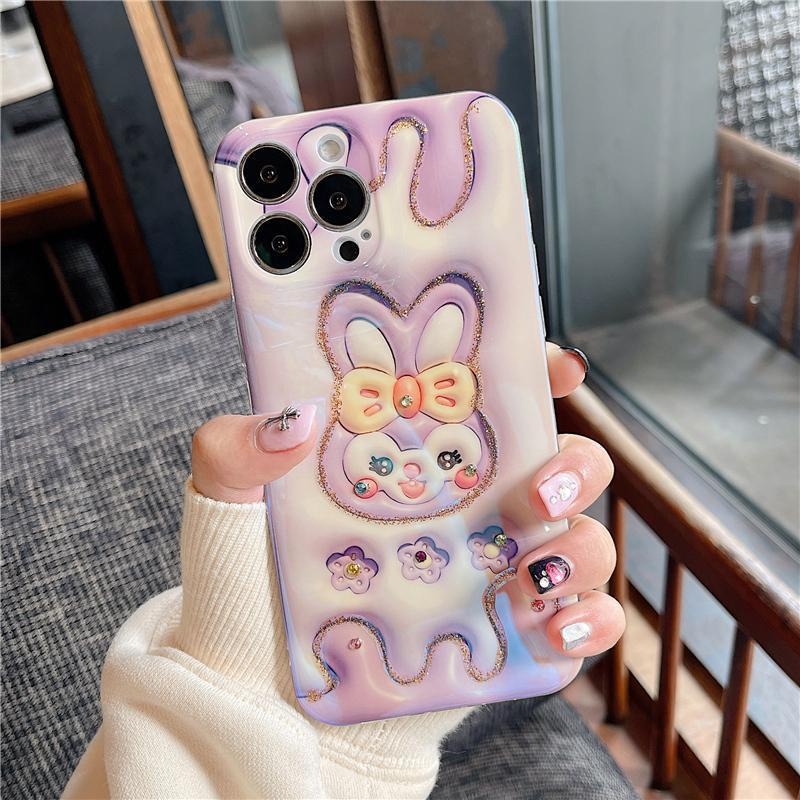 IPHONE 3d Ungu Latar Belakang Bintang Berpusat Memakai Desain Outcrop Casing Ponsel Kompatibel Dengan Iphone12 13 14 11 Pro Max X Xs Max Xr Ggtrvf