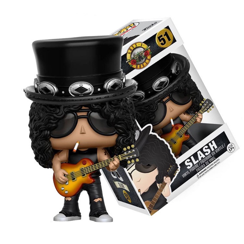 Funko Pop Gun N 'Roses Gitaris Slash Sor Hadenson Figure