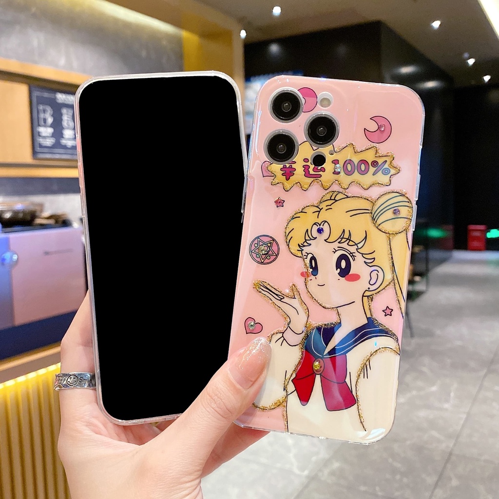 IPHONE Casing Ponsel Desain Print Hero Gadis Kartun Lama Kompatibel Dengan Iphone12 13 14 11 Pro Max Bvfgvc