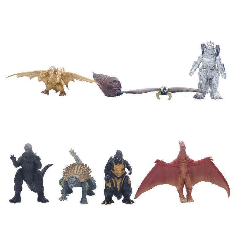 Godzilla 8pcs 2raja Monster Action Figure Mainan Boneka PVC Hadiah Untuk Anak-Anak