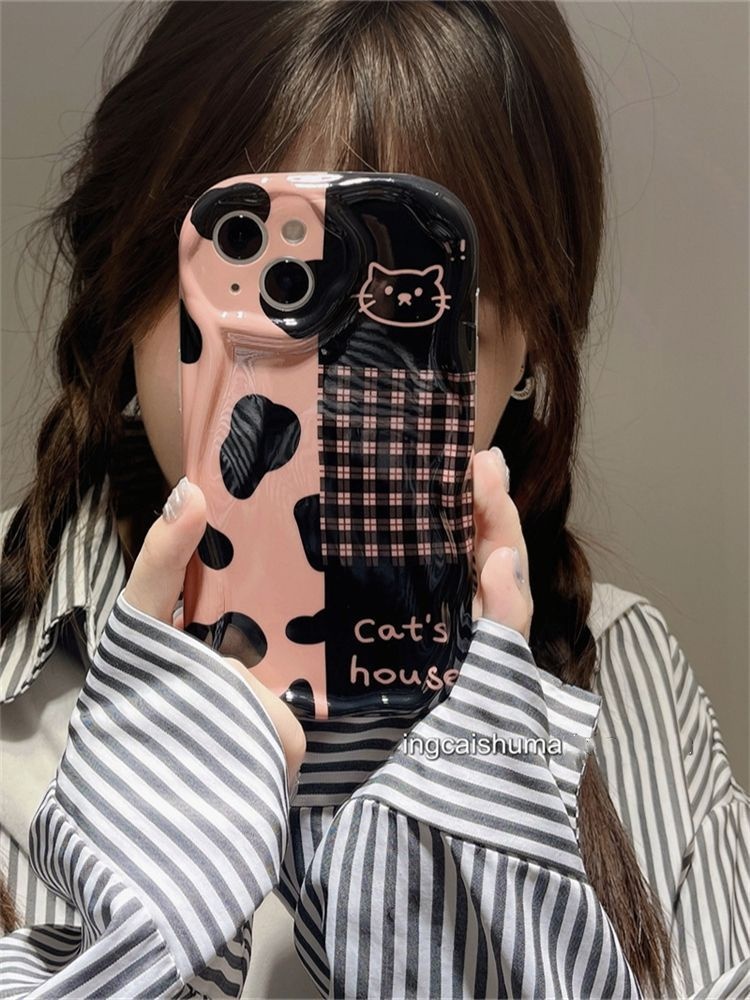 Simple Splicing Cat Feet Print  Design Phone Case Compatible With IPhone 12 13 14 11 Pro Max X Xs Max Xr Fgrdt