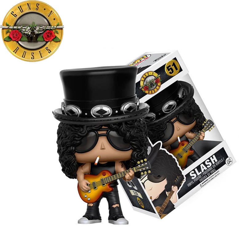 Funko Pop Gun N 'Roses Gitaris Slash Sor Hadenson Figure