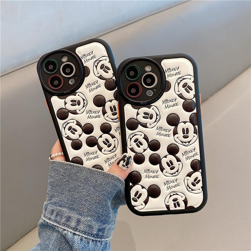 IPHONE Relief Lubang Bulat Layar Penuh Beras Hitam Desain Kepala Ganjil Casing Ponsel Kompatibel Dengan Iphone12 13 14 11 Pro Max Hhfqs