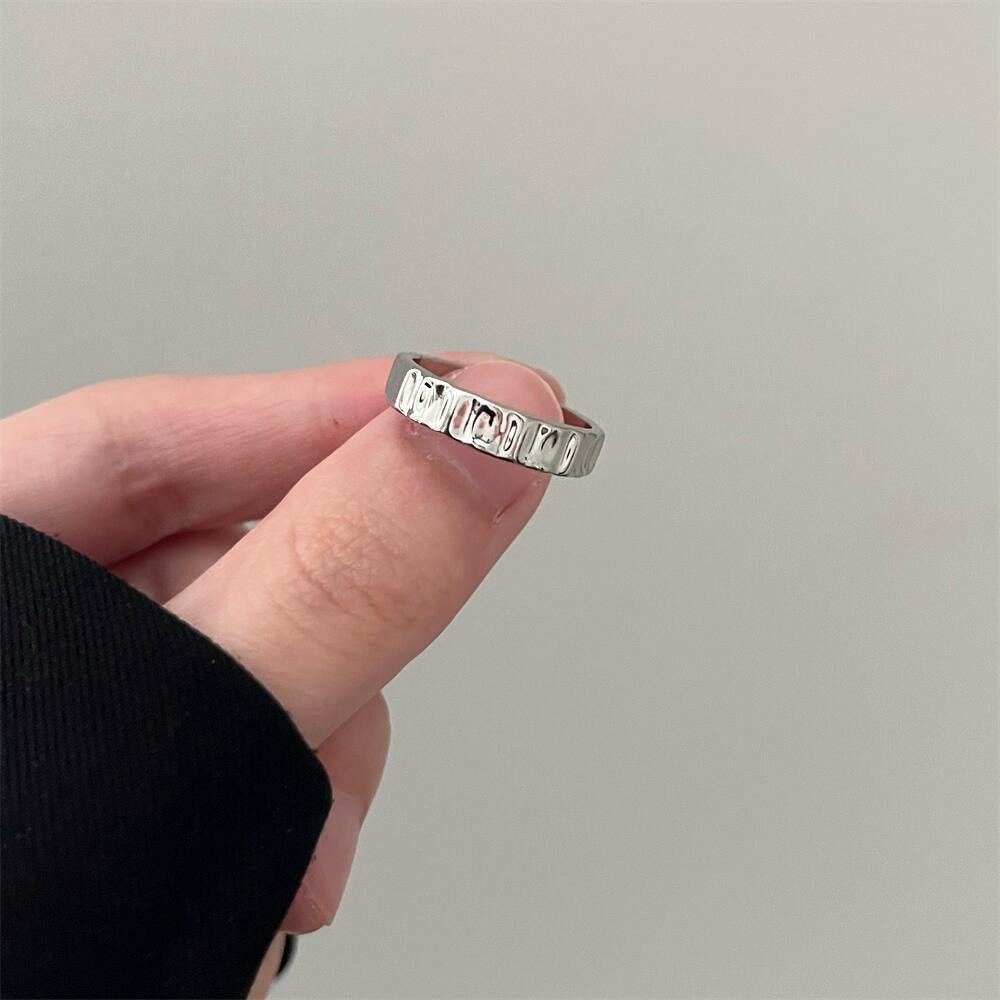 Aksesoris Cincin Pembukaan Zirkon Multi-layer Kepribadian Hip Hop