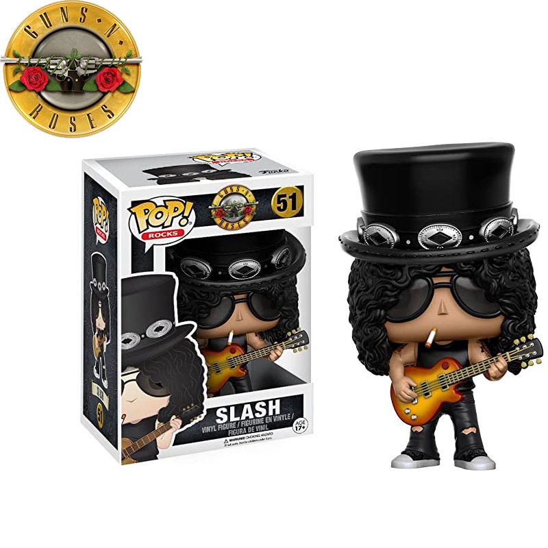 Funko Pop Gun N 'Roses Gitaris Slash Sor Hadenson Figure