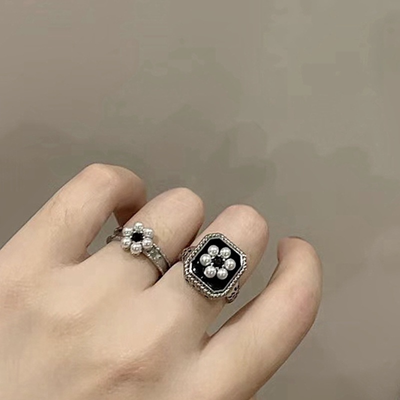 [Seri Cabang Bunga] Aksesoris Cincin Bunga Temperamen Retro Sederhana