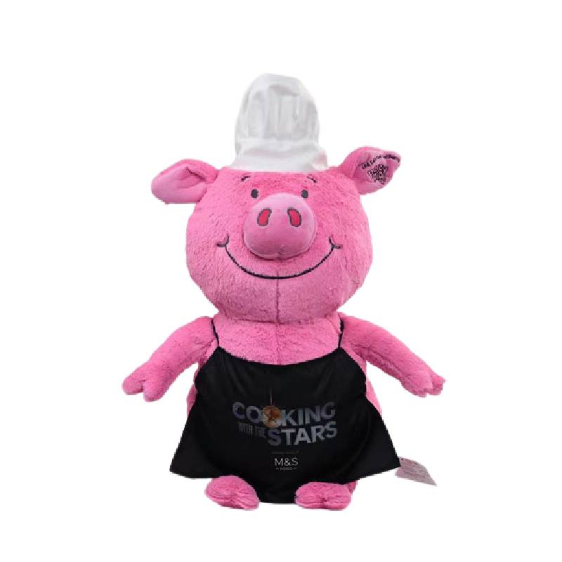 Boneka Babi British Martha 65cm Percy Pig Chef Babi Besar Lucu Fun Children Plush Doll