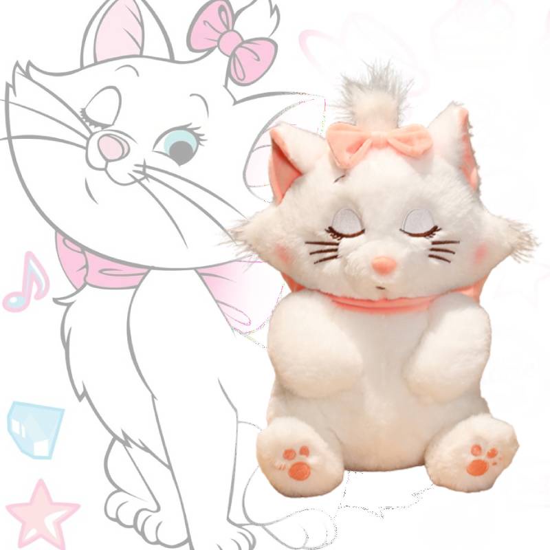 Mainan Plush Gambar Hewan Kartun Lucu Mary Cat Untuk Anak Perempuan Dan Laki-Laki