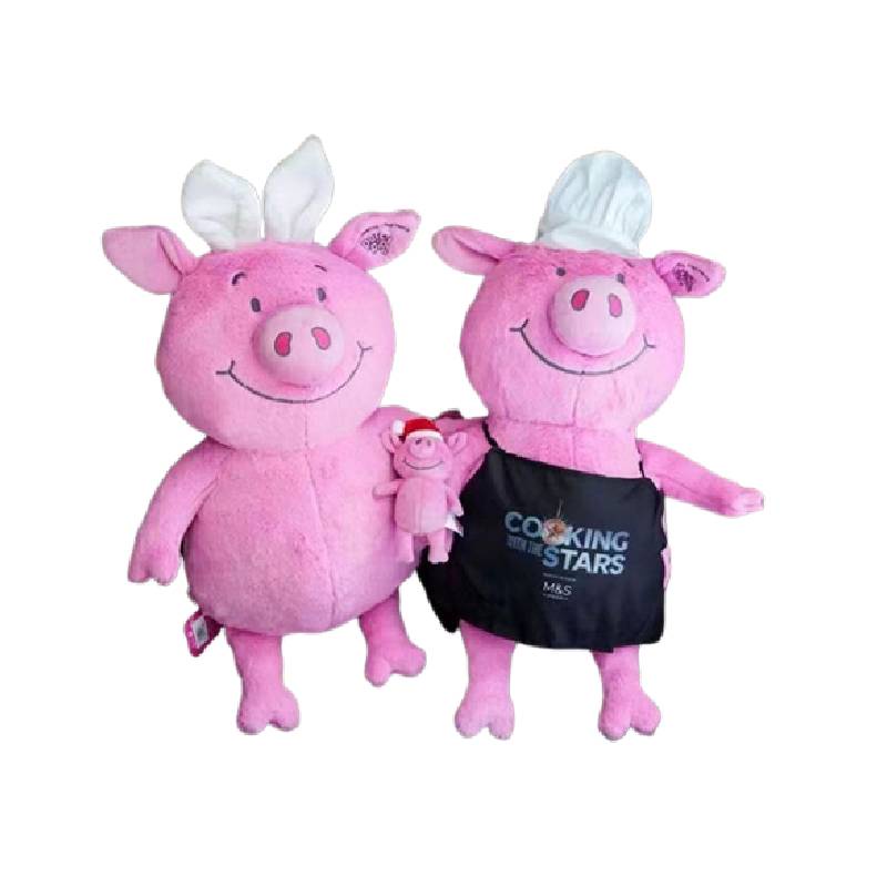 Boneka Babi British Martha 65cm Percy Pig Chef Babi Besar Lucu Fun Children Plush Doll