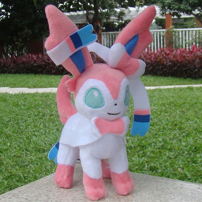 Sylveon 9&quot; Pokemon Go Fairy Eevee Mainan Mewah Cuddly Stuffed Animal Boneka Hadiah Lembut