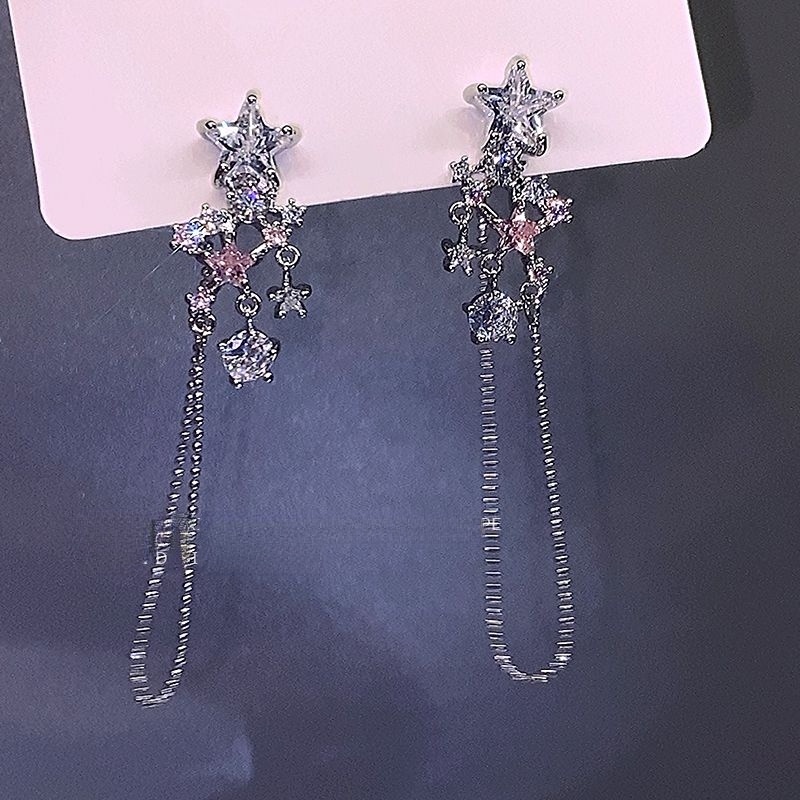 Aksesoris Anting Awn Bintang Terang Temperamen Pasang