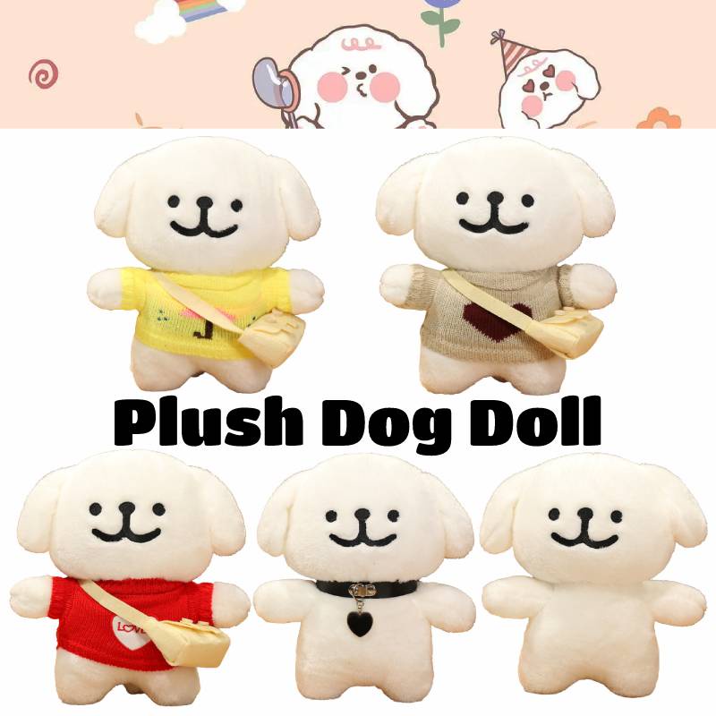 Boneka Plush Anjing Malta Lucu Dan Nyaman