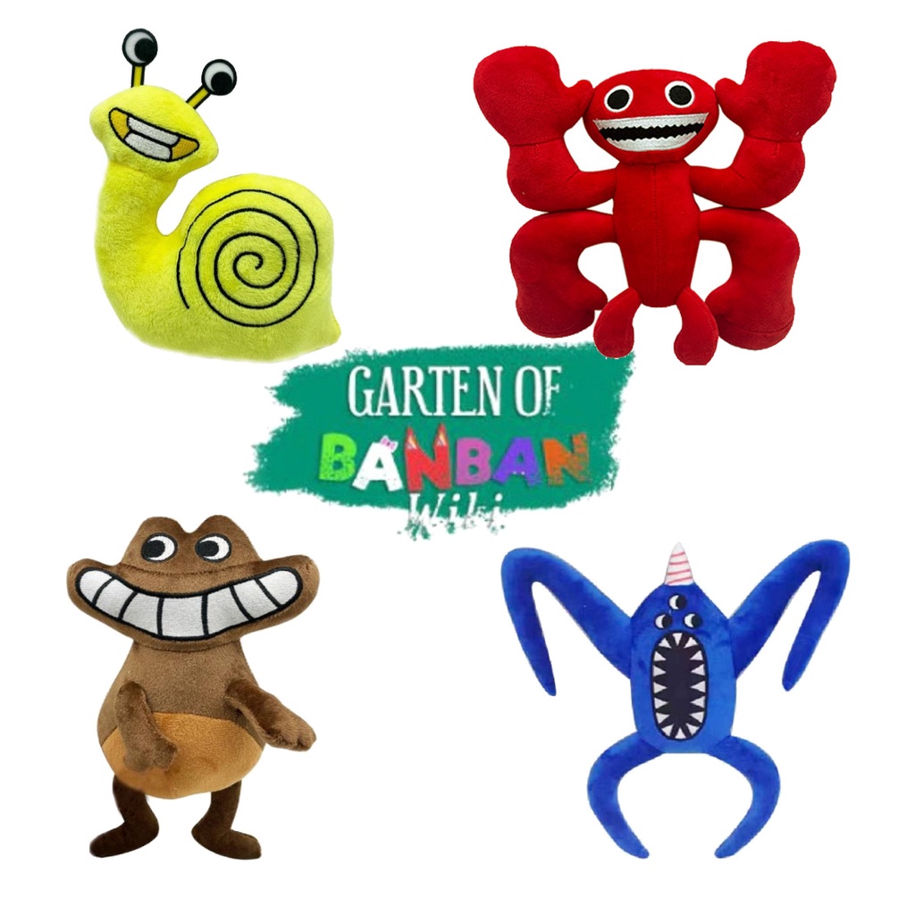 Garten Of Banban Mainan Mewah Gantungan Kunci Liontin Mengerikan Plushies Mainan Animasi Populer Boneka Kelas Taman Tk Anak Hadiah