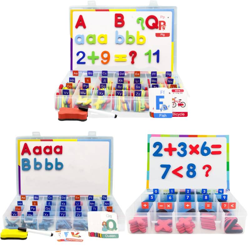 Set Huruf Angka Magnetik Foam Alphabet ABC Mainan Edukasi Untuk Anak Anak