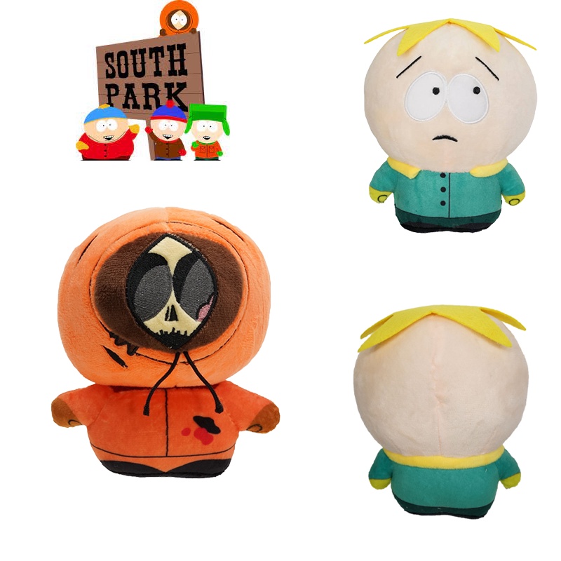 6 Pcs/Set South Park Mainan Mewah Boneka Boneka Lembut Stan Marsh Kyle Broflovski Eric Theodore Cartman Kenny McCormick Leopard Butters Stotch Hadiah Ulang Tahun Anak