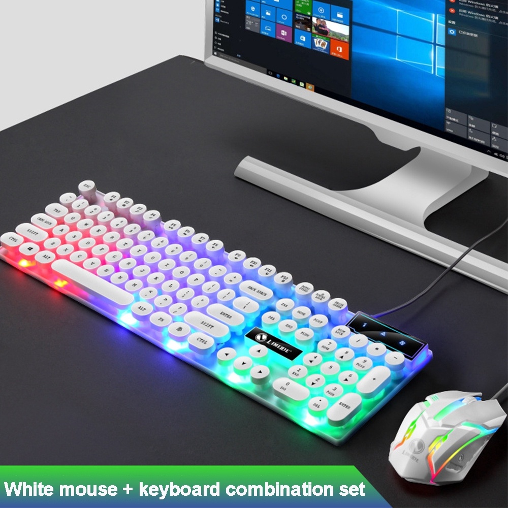 Tx30 Backlight Keyboard Game Wired Keyboard Dengan Lampu Latar RGB Keyboard Punk Gamer Kit Gaming Untuk PC Laptop