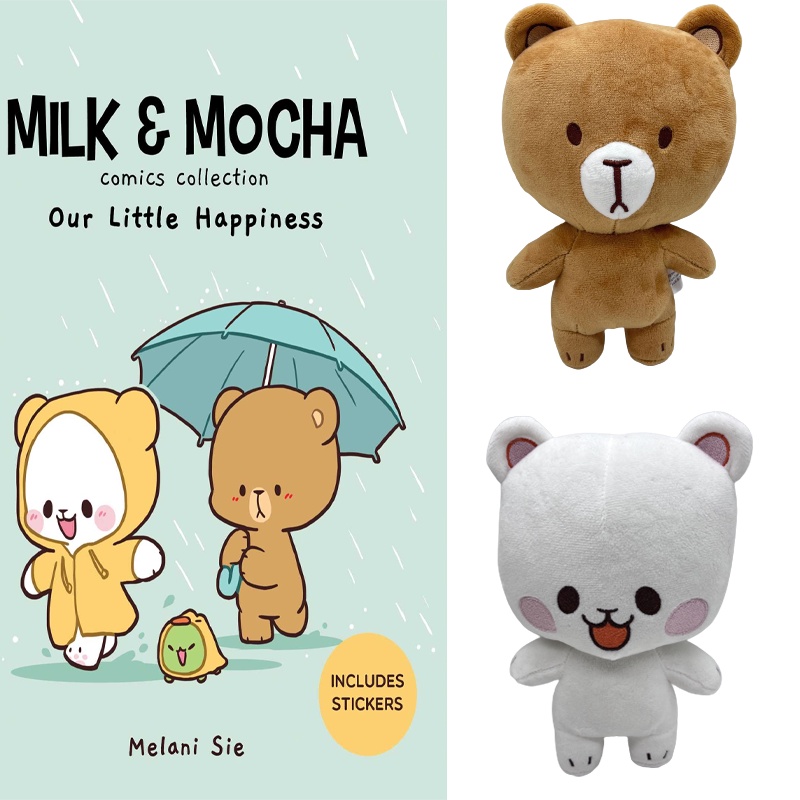 Fluffy Dan Sweet 20cm Susu Dan Mocha Plush Animal