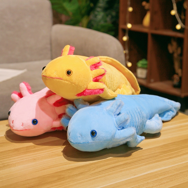 Axolotl Mainan Dinosaurus Hexagonal Plush Lembut Dan Cuddly Untuk Anak