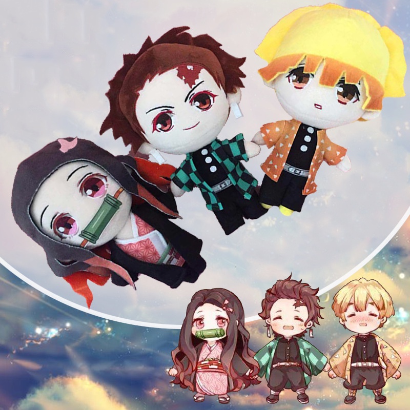 Anime Slayer Demon Kimetsu No Yaiba Boneka Plush 20cm Boneka Lembut Xmas Mainan Hadiah