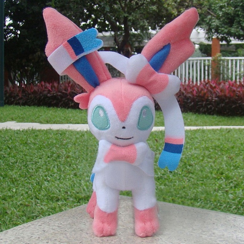 Sylveon 9&quot; Pokemon Go Fairy Eevee Mainan Mewah Cuddly Stuffed Animal Boneka Hadiah Lembut