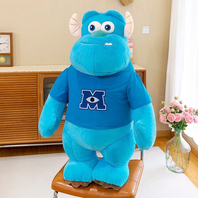 Monsters University Mainan Mewah Lembut Peluk Boneka Boneka Biru Anak Hadiah Ulang Tahun