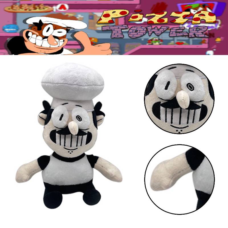 Pizza Tower Peppino Plush Figure Cocok Untuk Gamers