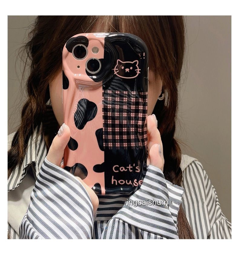 Simple Splicing Cat Feet Print  Design Phone Case Compatible With IPhone 12 13 14 11 Pro Max X Xs Max Xr Fgrdt