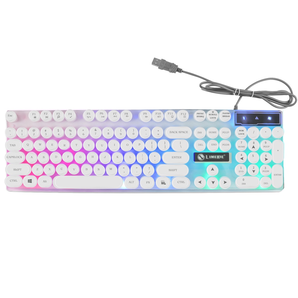 Tx30 Backlight Keyboard Game Wired Keyboard Dengan Lampu Latar RGB Keyboard Punk Gamer Kit Gaming Untuk PC Laptop