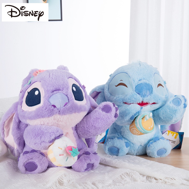 Mainan Plush Angel Stitch Disney Dengan Wangi Lilac Bulu Lembut Dan