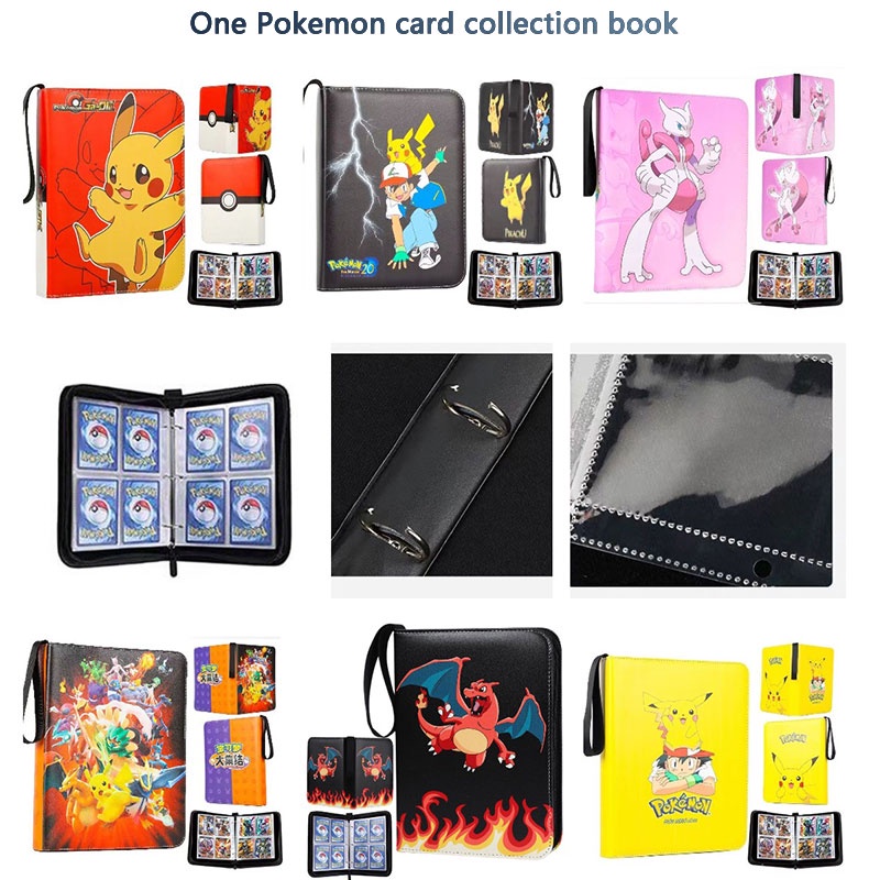 Organizer Kartu Game Dengan 900slot Dan 4x50 Halaman Grid Untuk Pokemon, Yu-gi-oh, Dan Lainnya