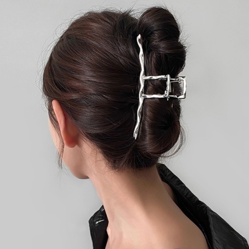 Metal Hair Clip Hiu Klip Aksesoris Rambut Ringan Mewah Simple