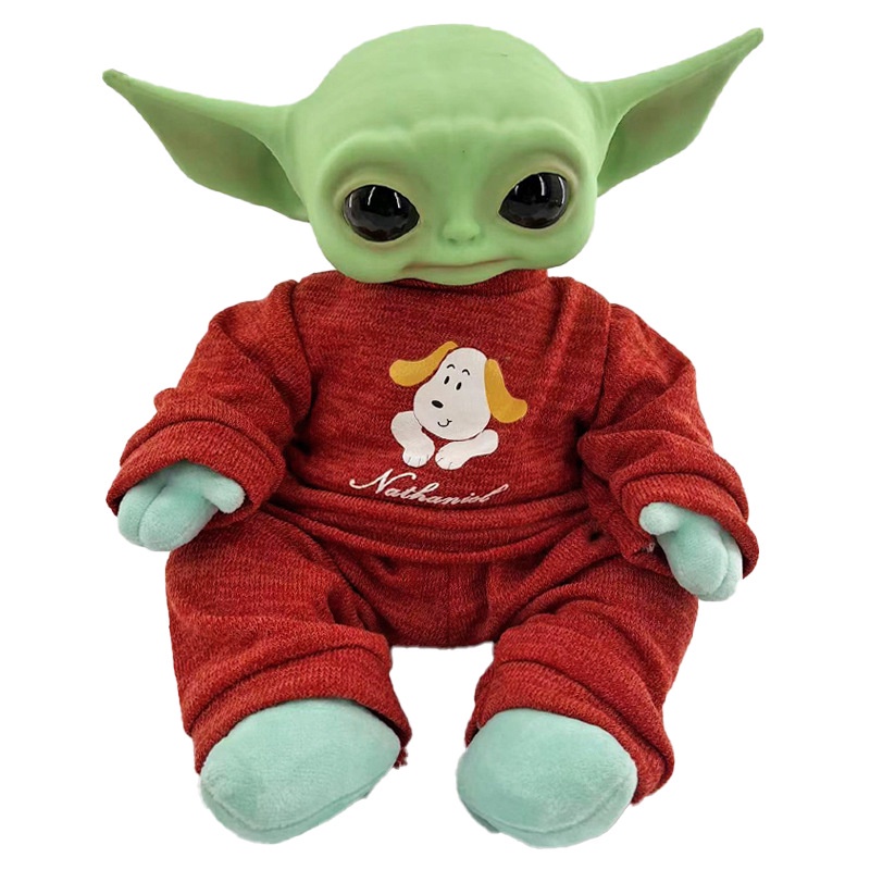 Star Wars Baby Yoda Memakai Pakaian Boneka Plush Action Figure Yoda Mainan Model Hadiah