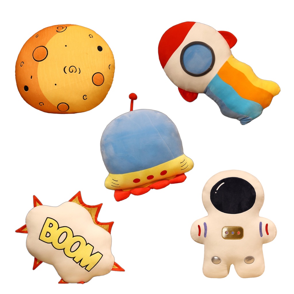 Space Explorer Rocket Ship Mainan Mewah Bantal Cushion