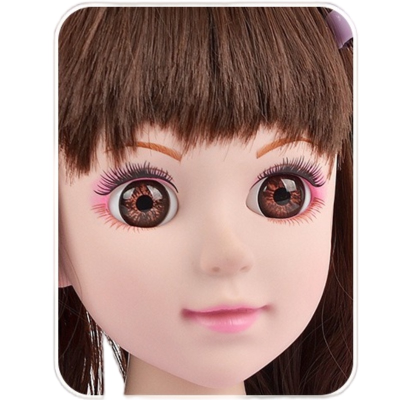 Setengah Tubuh Simulasi Boneka Barbie Make up Rambut Dikepang Putri Bermain Rumah Mainan