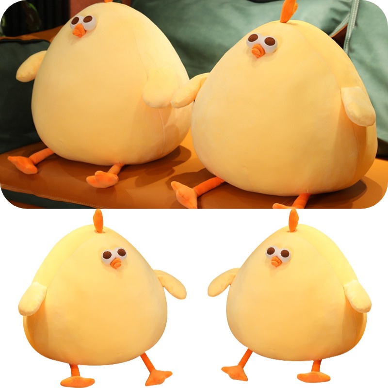 Bantal Plush Ayam Kuning Comfy Dan Empuk Bagus Untuk Naptime Dan Tidur