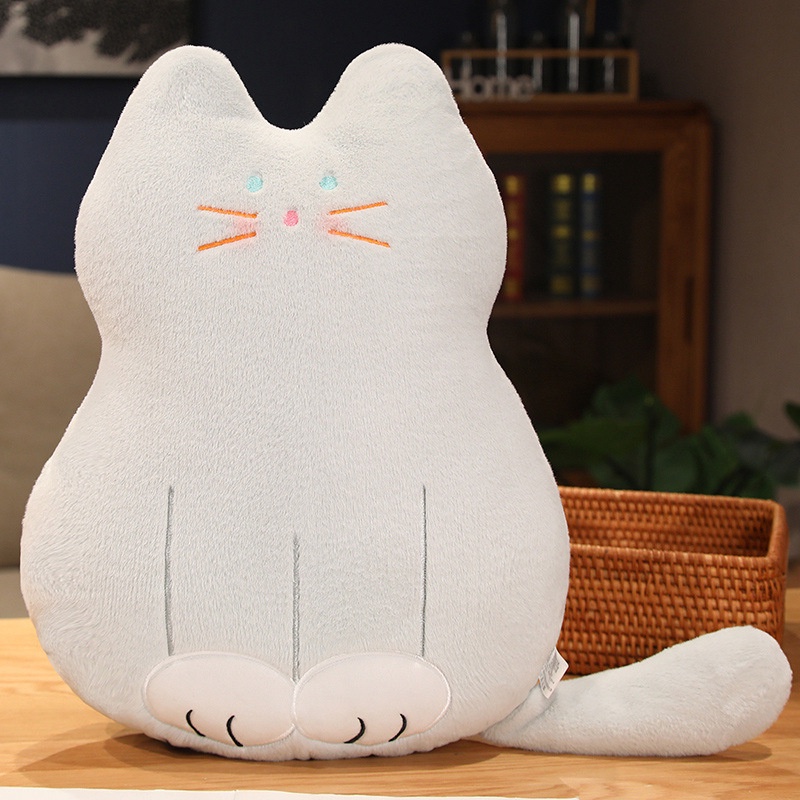 48 cm Kucing Lucu Boneka Plush Cushion Bantal Tidur Mainan Manusia Hidup Gadis Hadiah Ulang Tahun Anak