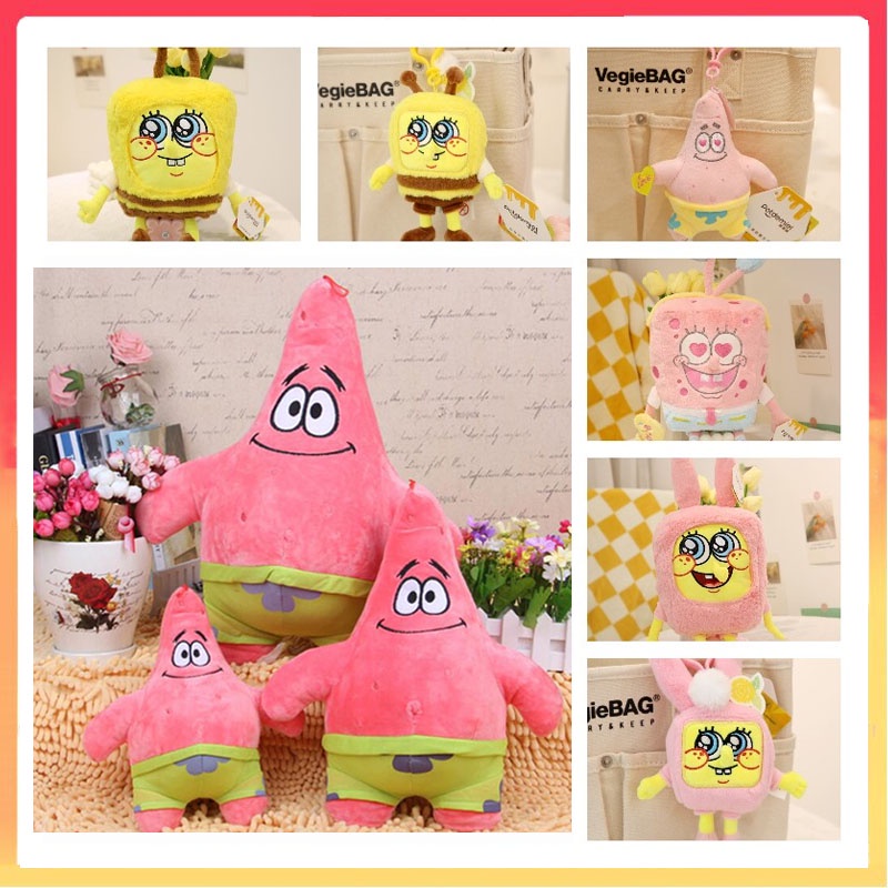 38cm SpongeBob SquarePants Patrick Anime Keliling Mainan Mewah Lembut Hadiah Anak