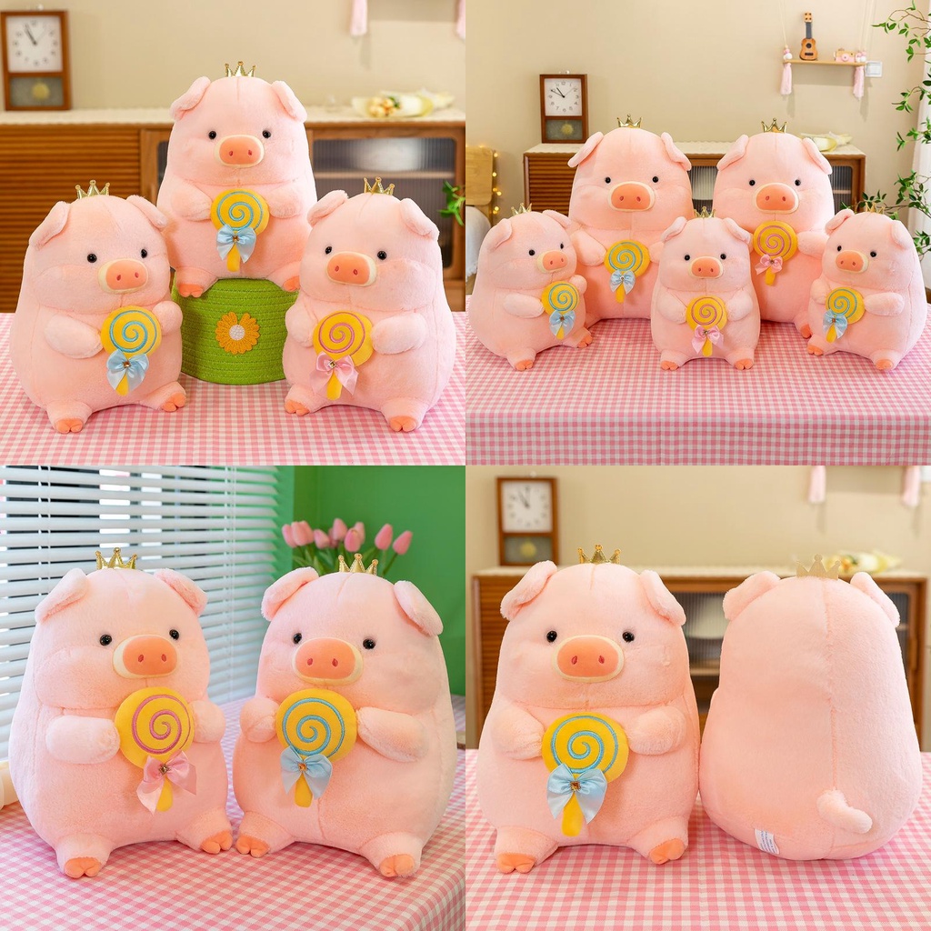 Sweet Pig Plushie Untuk Anak Berbahan Bulu Kelinci Premium Cocok Untuk Snuggling