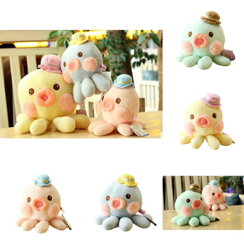 Huggable Octopus Plushie Cute And Cuddly Stuffed Animal Untuk Bayi Tidur Dan Bermain Cocok Untuk Gifting