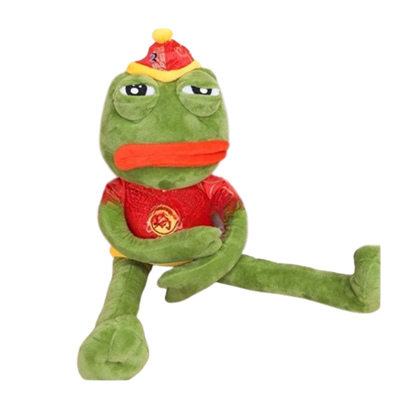 Ekspresikan Emosimu Dengan Katak Sedih Kami Plushie Pepe Kodok