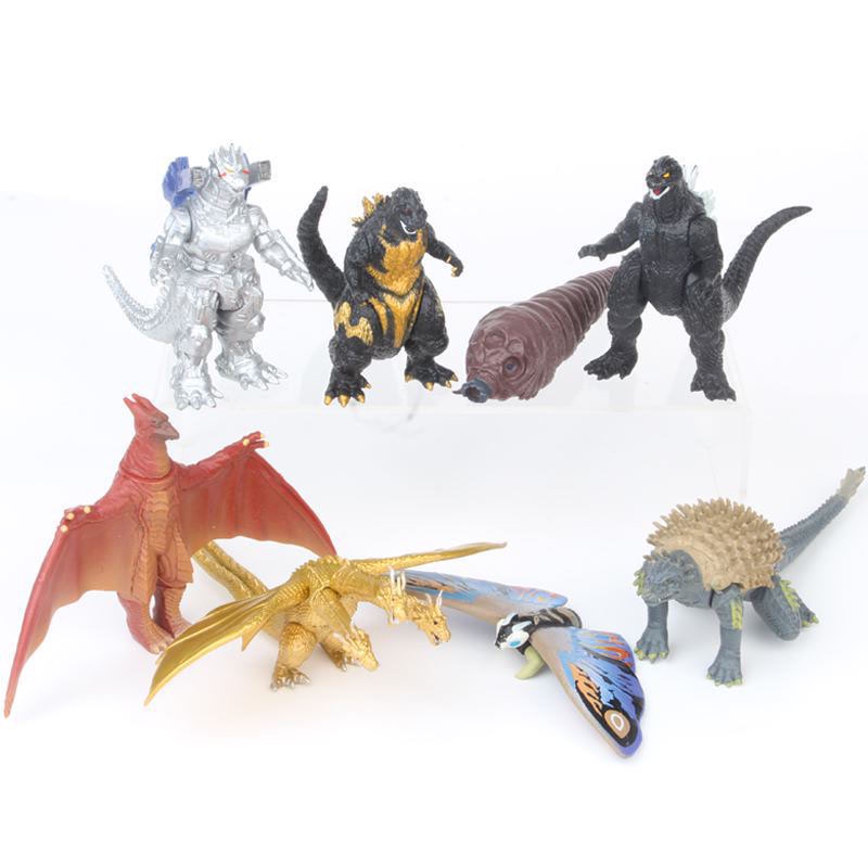 Godzilla 8pcs 2raja Monster Action Figure Mainan Boneka PVC Hadiah Untuk Anak-Anak