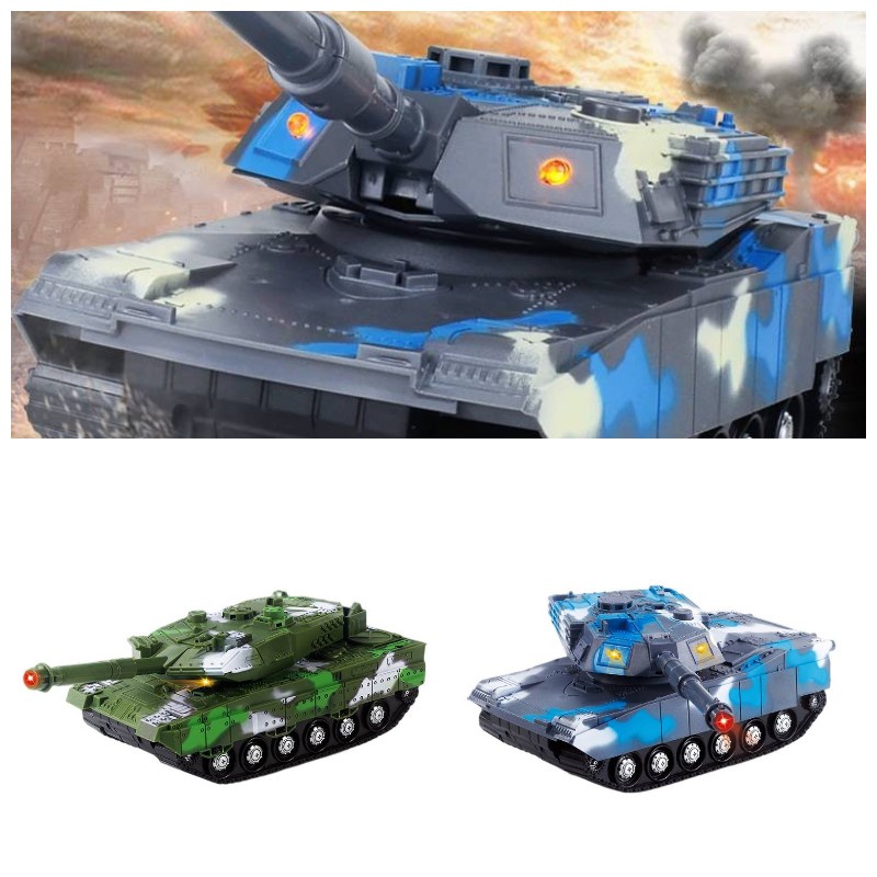 Mainan Tank Militer Merek Sea Star Dengan Kemasan Warna Warni Dan Inertial Motion