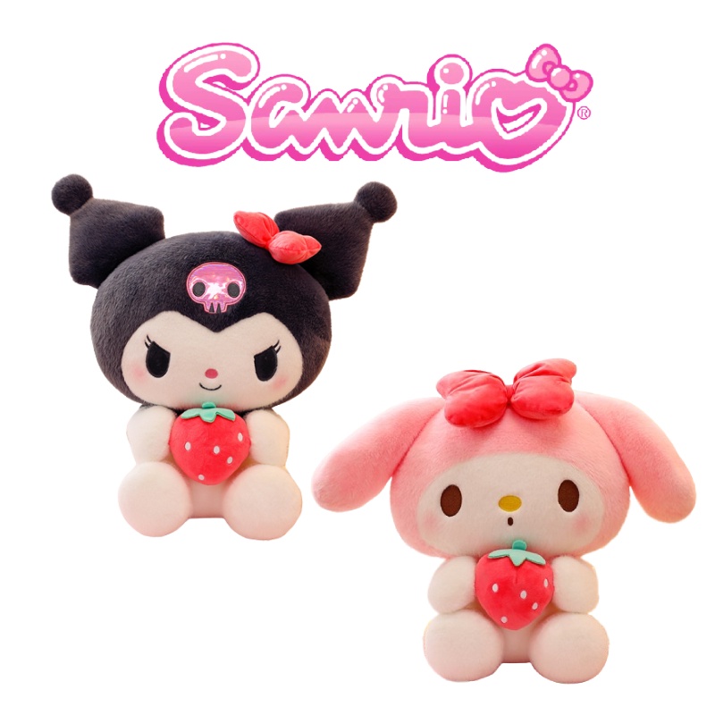 Kuroomi Dan Meiru Strawberry Plushies, Hadiah Sempurna Untuk Warga Tua Diatas 61th.