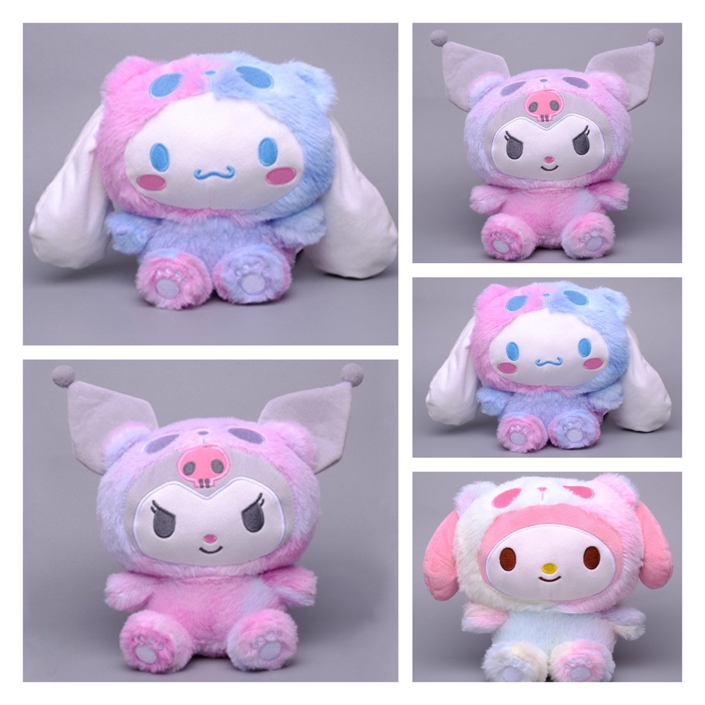 Plushie Karakter Sanrio Lucu Dan Dapat Di Peluk Dalam Tiga Warna Berbeda